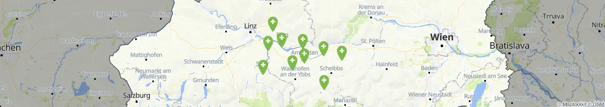 Kartenansicht für Apotheken-Notdienste in der Nähe von Blindenmarkt (Gemeinde, Niederösterreich) (94)